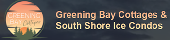 Greening Bay cottages and south shore ice condos logo