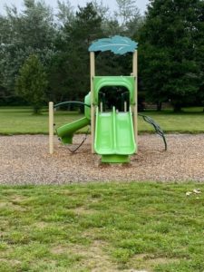 A slide at the playground.