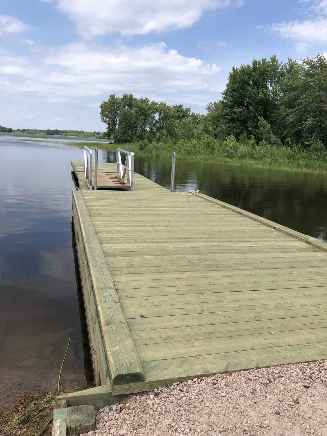 An image of a public dock at Nipissing Township